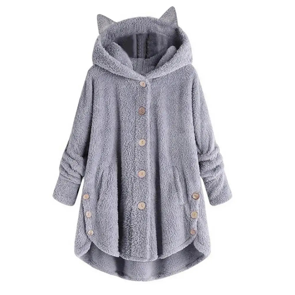 Cat's Ears Fleece Hoodie