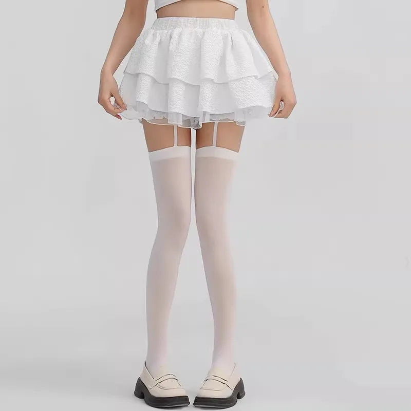 Wide-banded Velvet  Thigh High