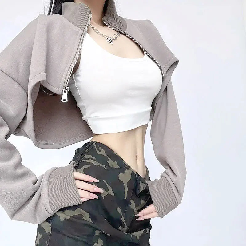 Turtleneck Long Sleeve Coat T-shirt