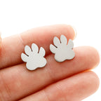 Cute Tiny Dog Paw Earrings