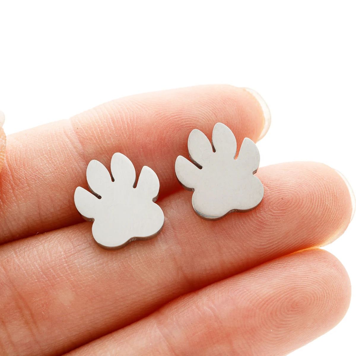 Cute Tiny Dog Paw Earrings