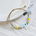 Simple Colorful Ceramic Fish Beaded Bracelet
