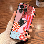Artistic  Cat Striped Pattern Phone Case For iPhone
