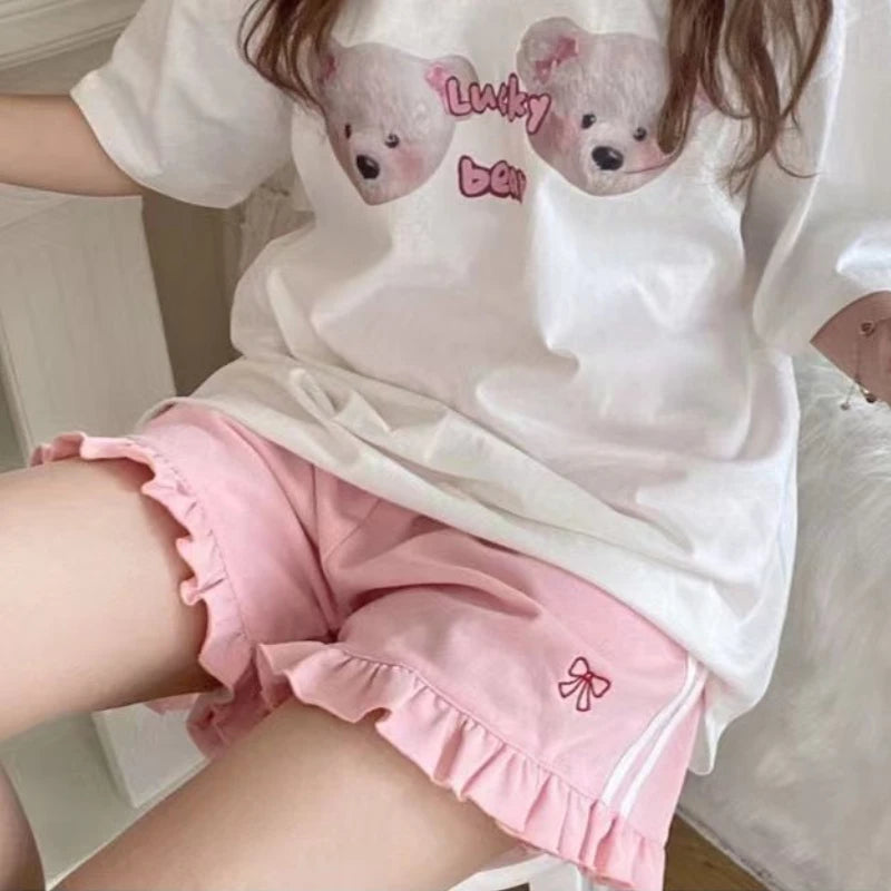 Ruffles Kawaii Style Shorts
