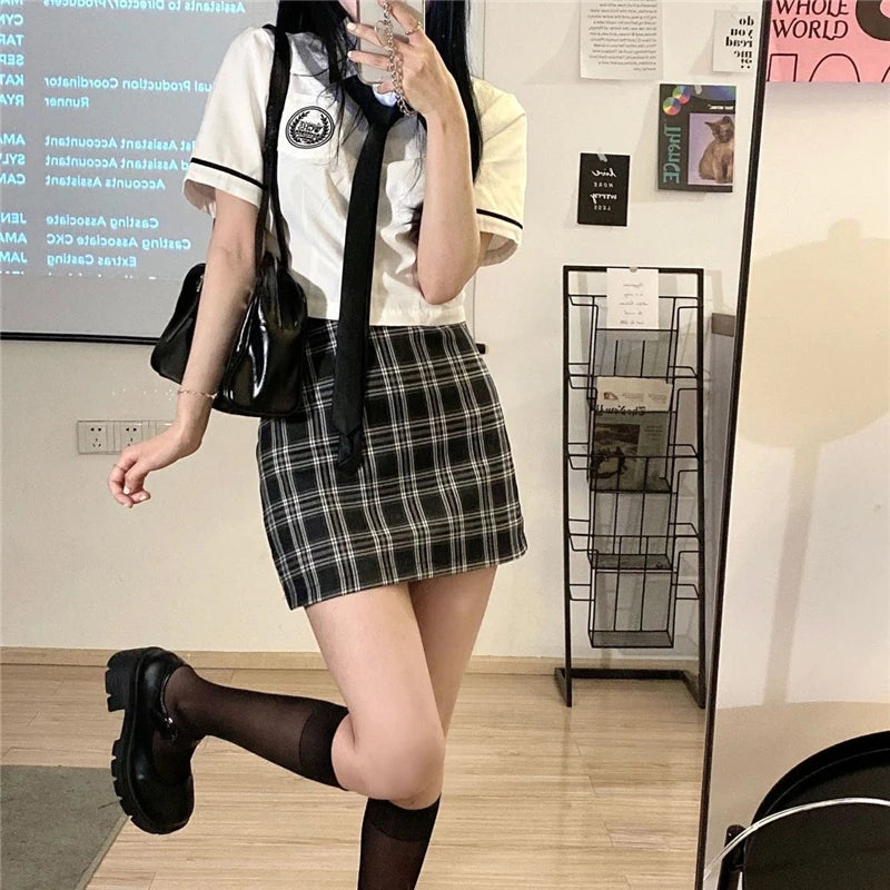 Two-piece Set Japanese Korean Style College School Uniform