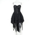 Gothic   Asymmetric Vintage Dress