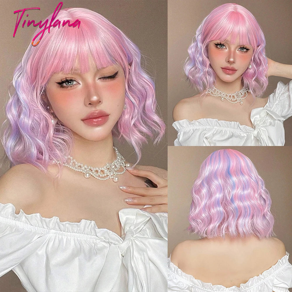 Short  Wavy Synthetic Wigs