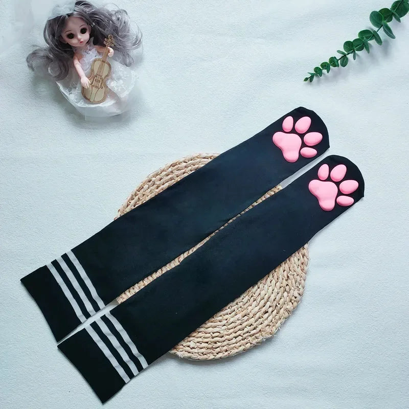 Cat Paw Thigh Highs