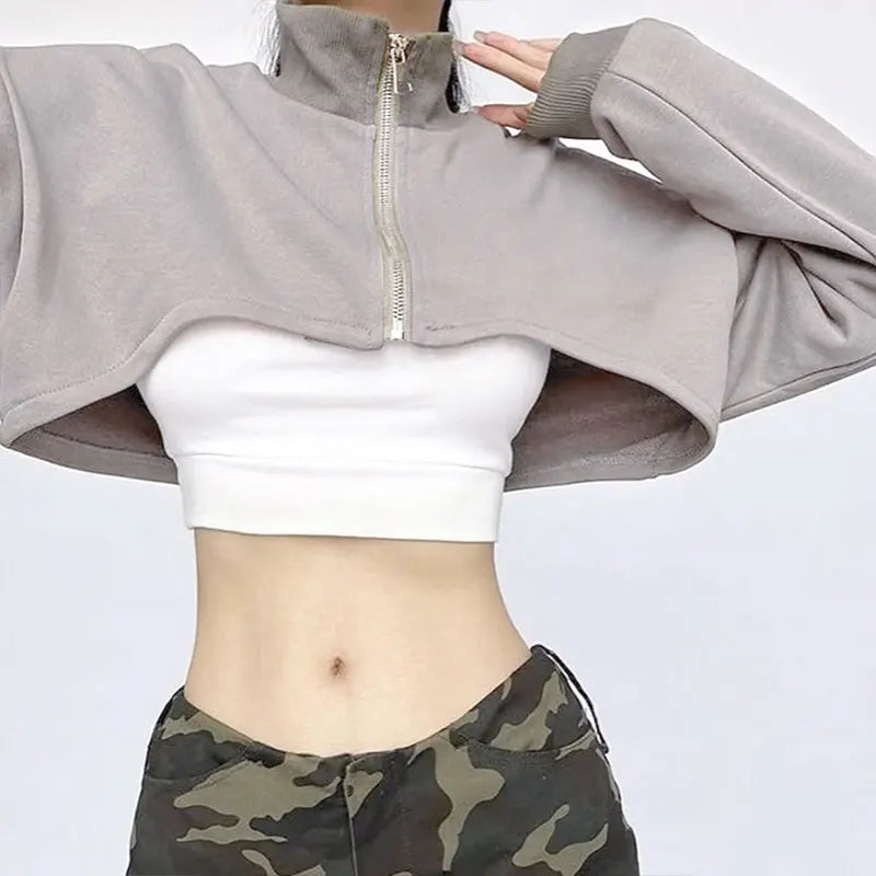 Turtleneck Long Sleeve Coat T-shirt