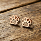 Cute Tiny Dog Paw Earrings