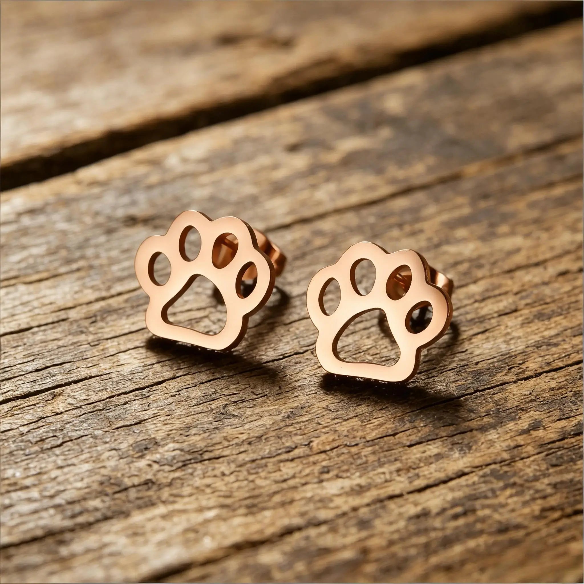 Cute Tiny Dog Paw  Earrings