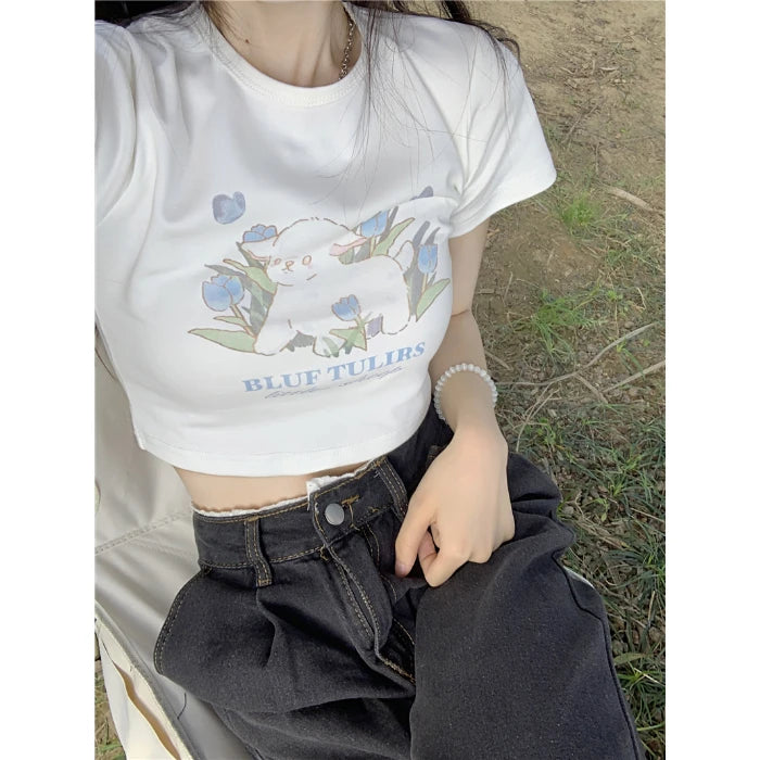 Y2K  Kawaii Crop Top