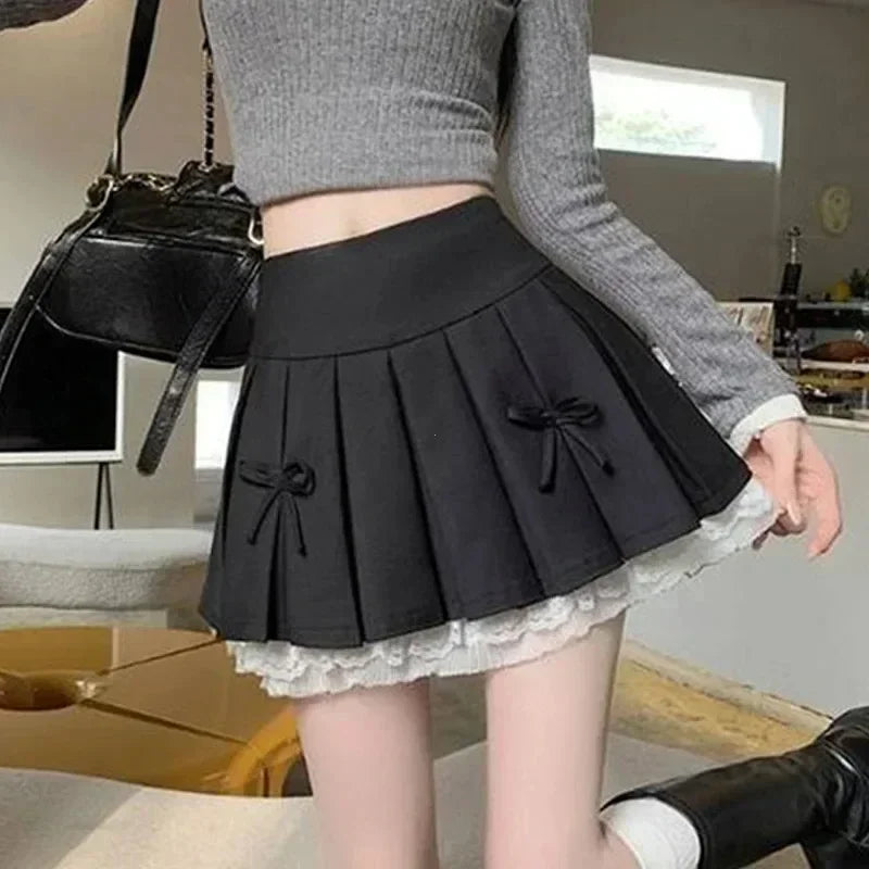 A-line Pleated Skirt Y2k