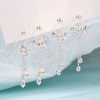 925 Sterling Silver Lotus Earrings