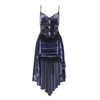 Goth Dark Gorgeous Victoria Velvet A-line Dress