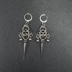 Punk Chain Splicing Rivet Earrings