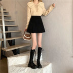 Pleated Corduroy Skirts