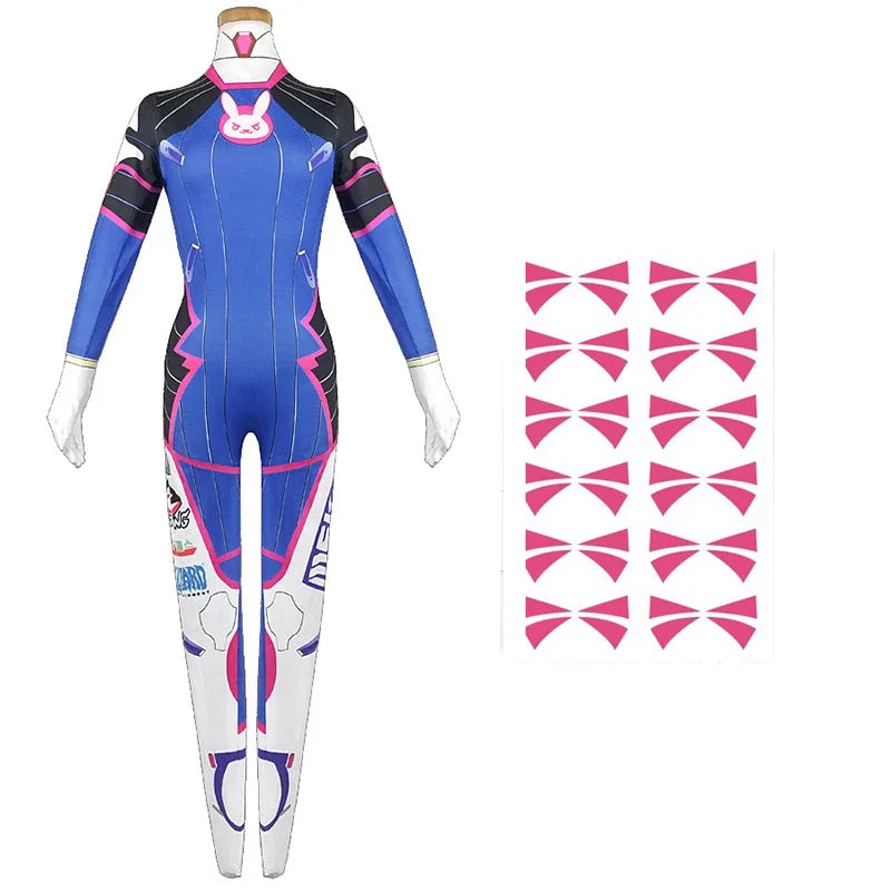 Anime  Jumpsuit Tights Dva Cosplay Costume