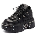 Punk Lace-Up Ankle Boots