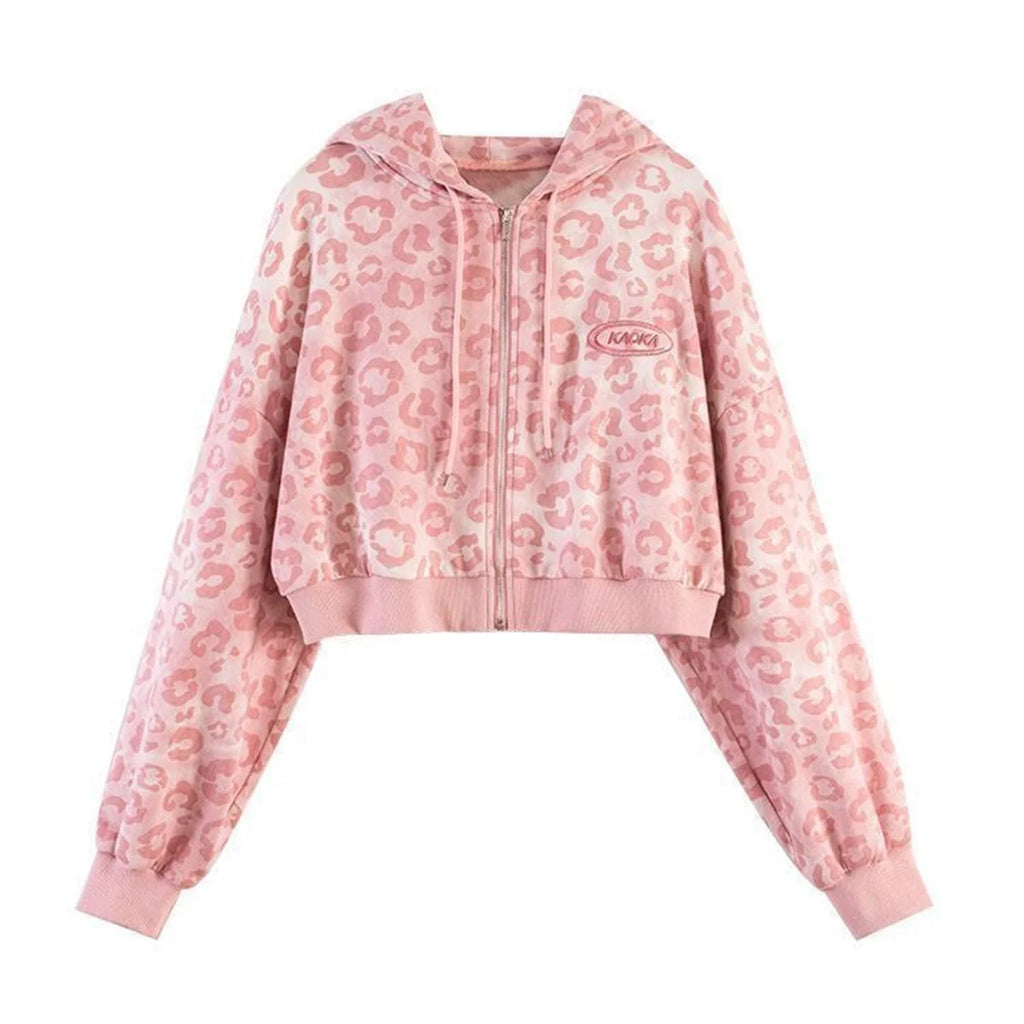 Pink Leopard Print Jacket