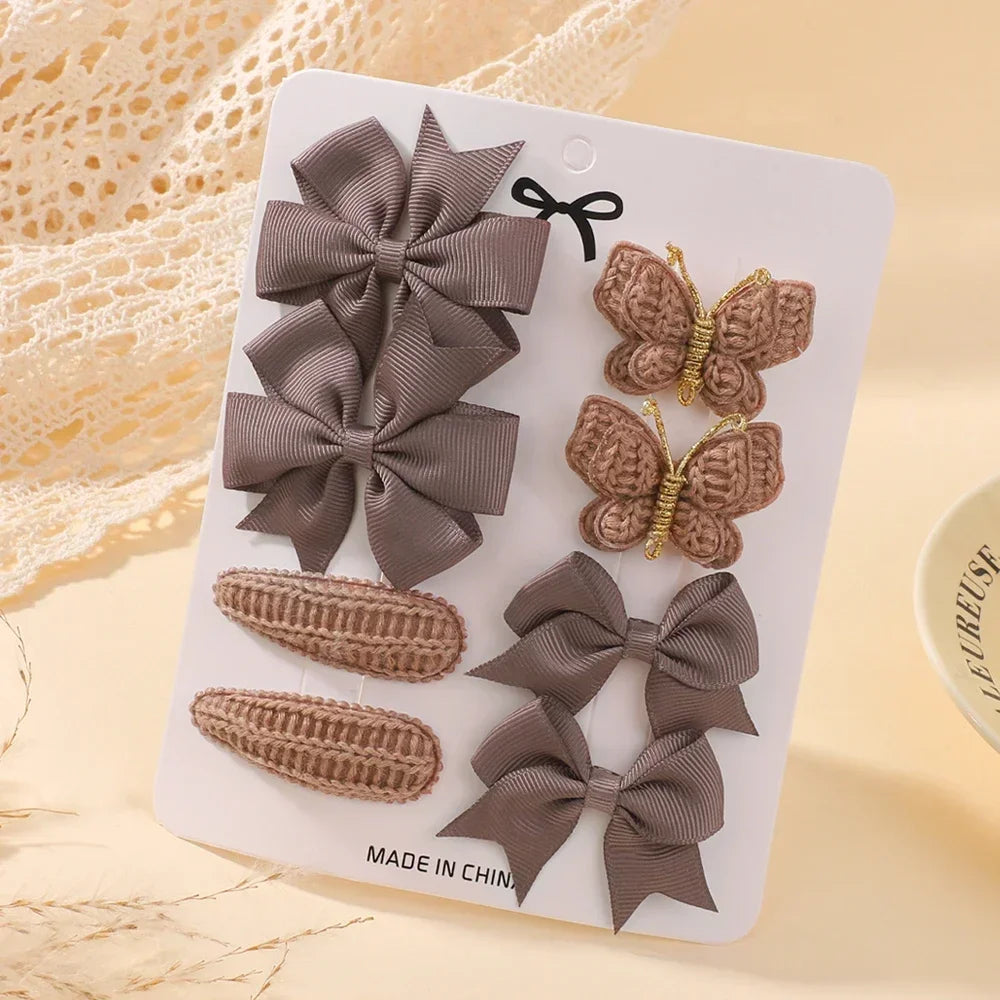 BABY BOWS 8Pcs/Set Butterfly Hair Clips