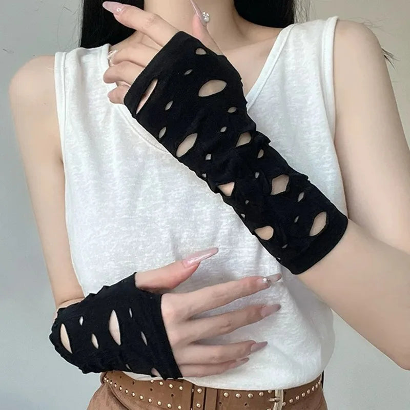 Gothic Fingerless Arm Warmer