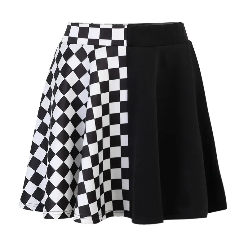 Harajuku Plaid High Waist Skirt
