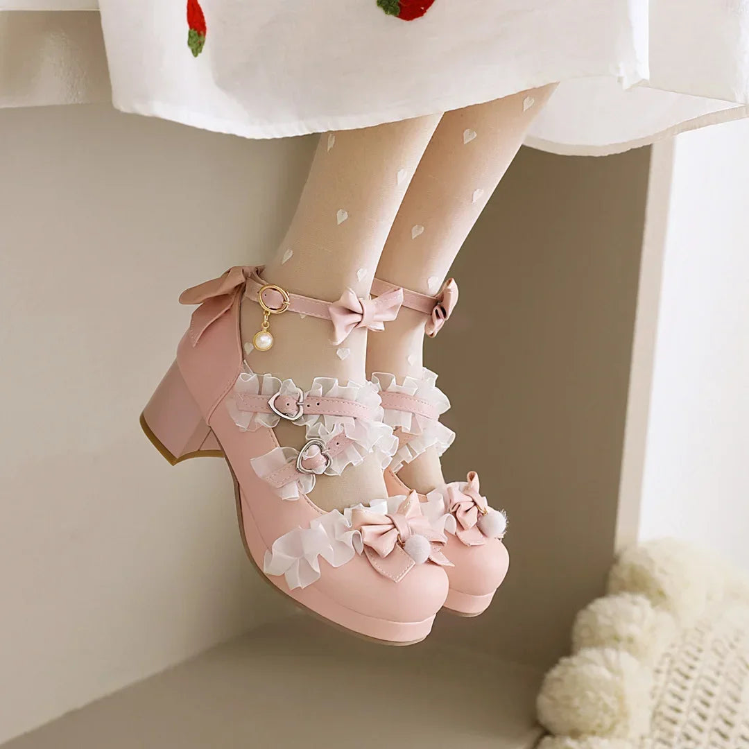 Cross Strap  High Heels Pumps
