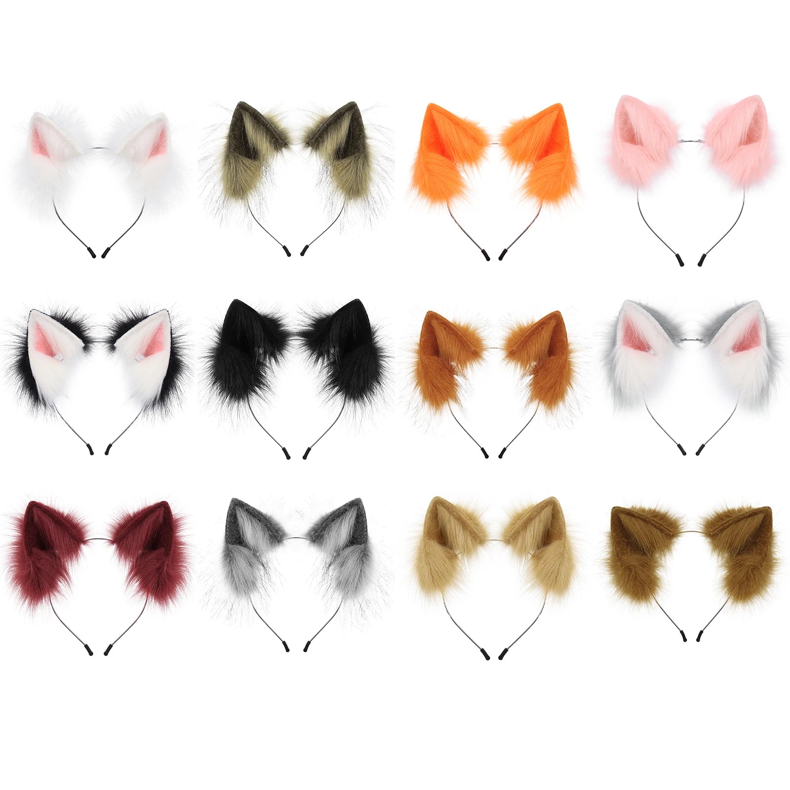 Faux Fur Animal Ears Headband