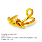 eManco Minimalist Style Knot Ring