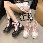 High Platform  Laces Boots