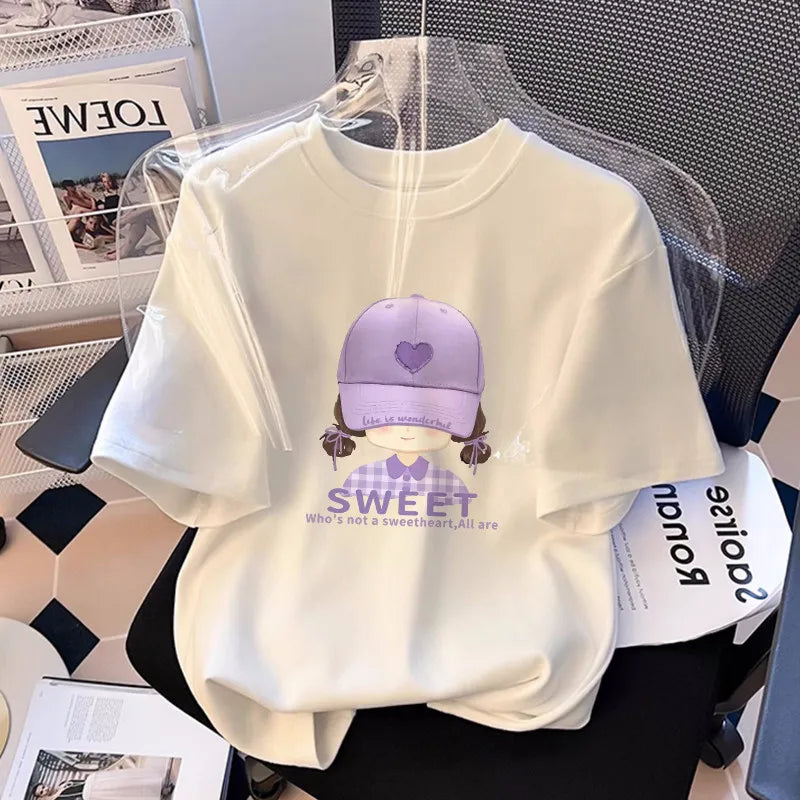 Cute Pure Cotton T-shirt