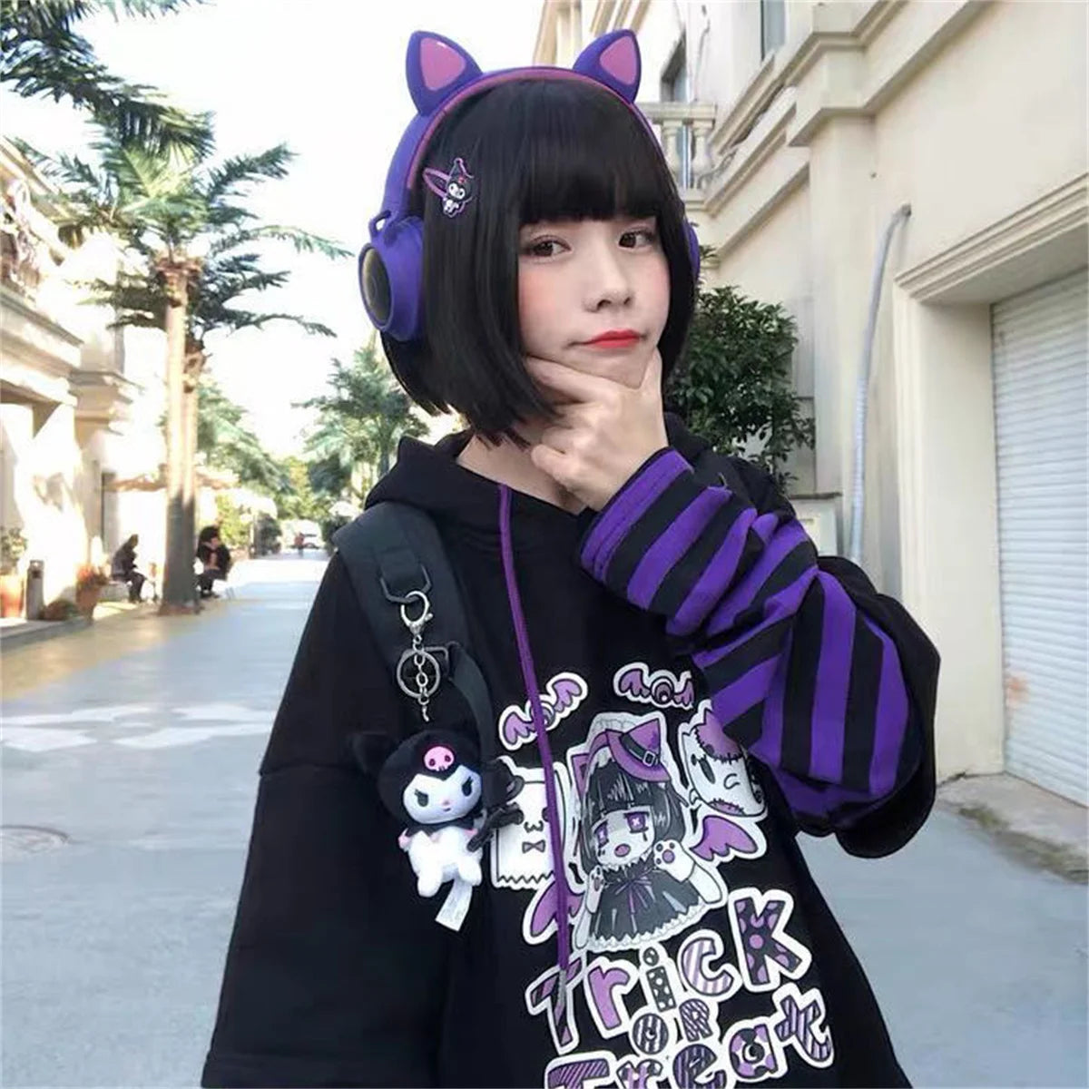 Patchwork Streetwear Hoodie