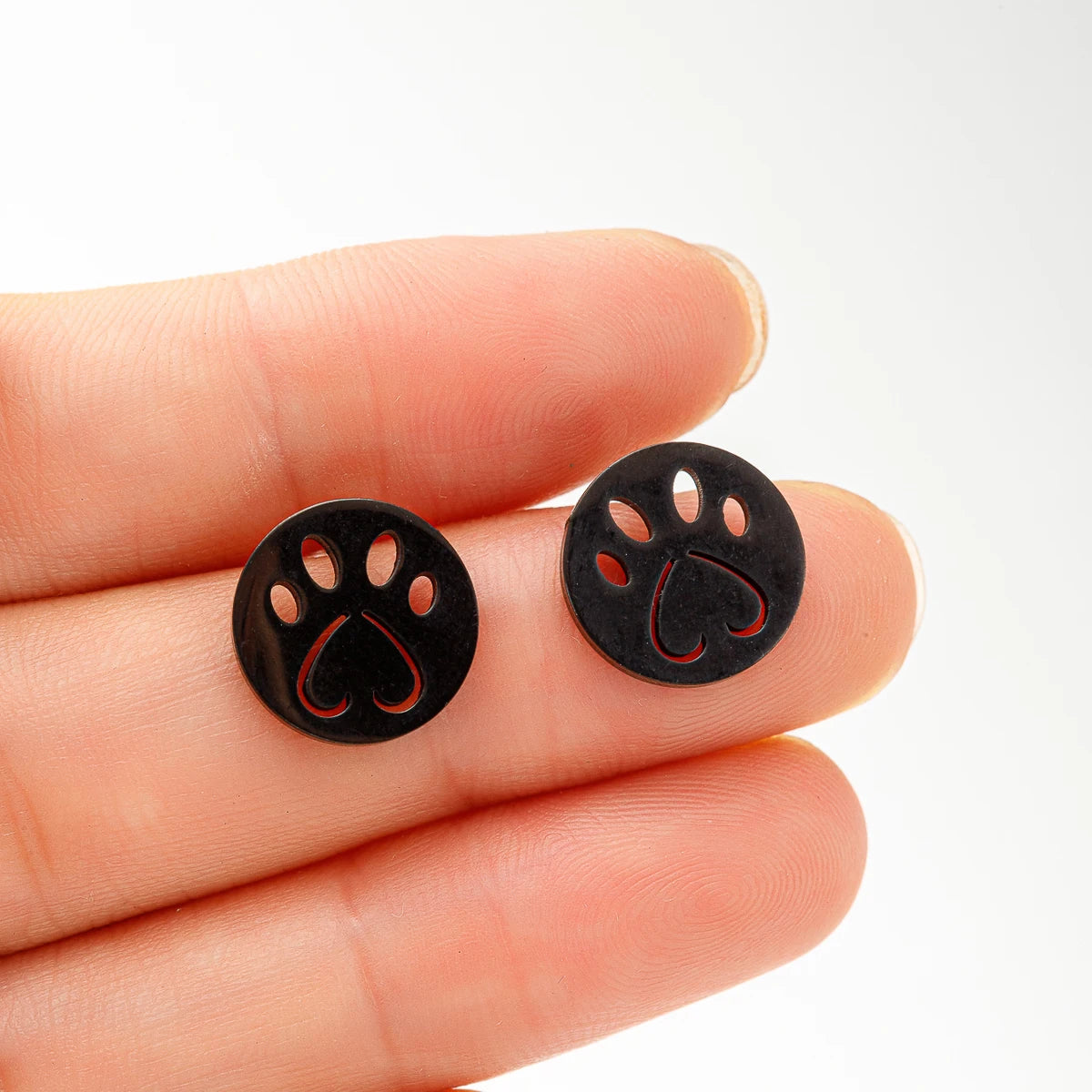 Cute Tiny Dog Paw Earrings