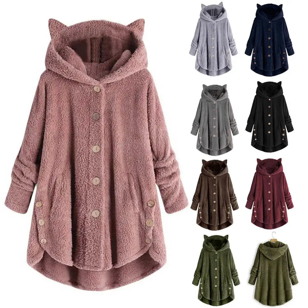 Cat's Ears Fleece Hoodie