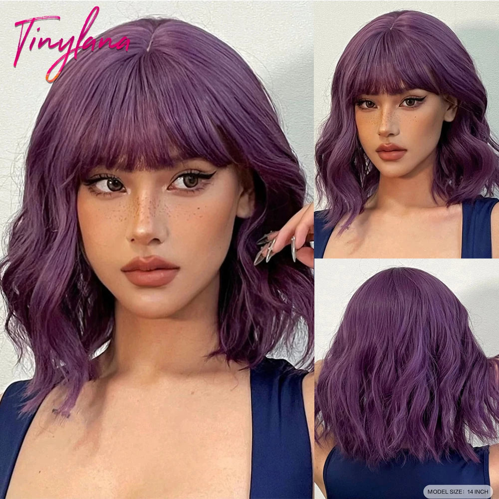 Short  Wavy Synthetic Wigs