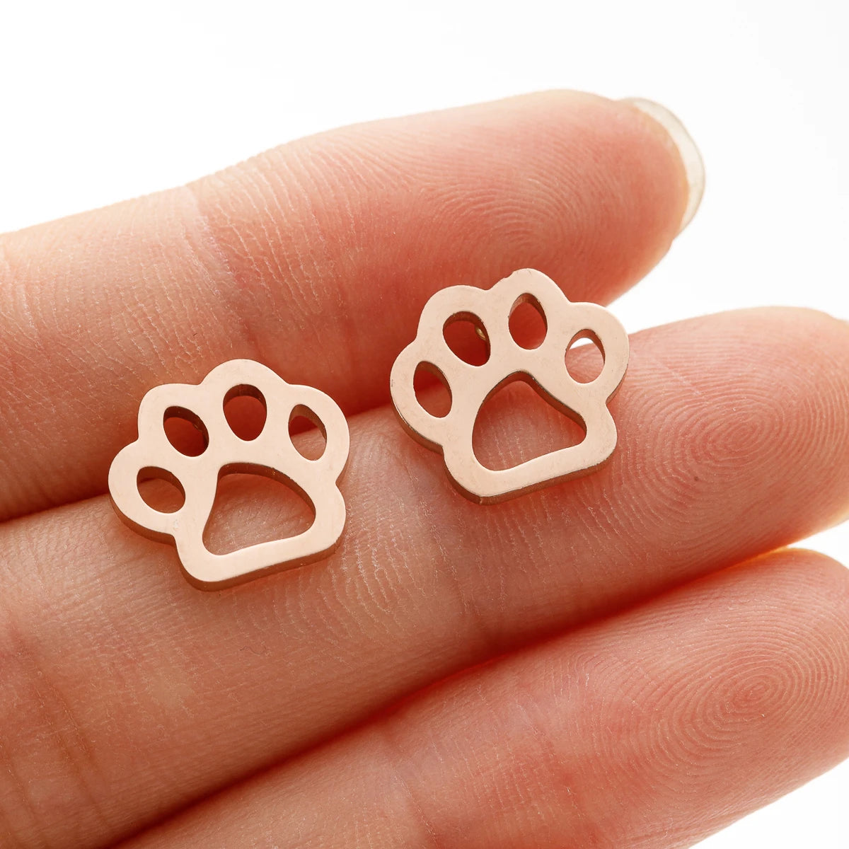 Cute Tiny Dog Paw  Earrings