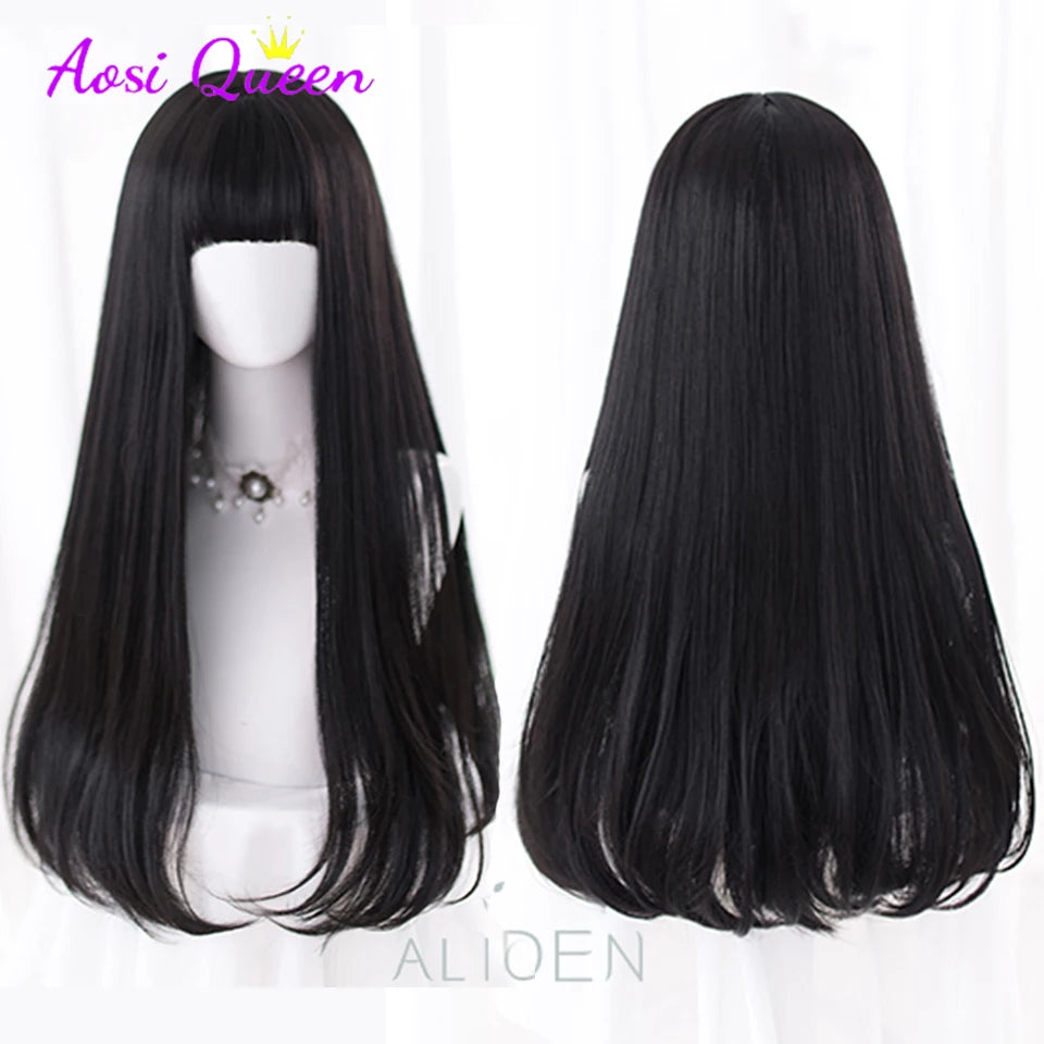 AS Long Straight Synthetic Wig