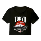 Y2K Casual Crop  Tee Shirt