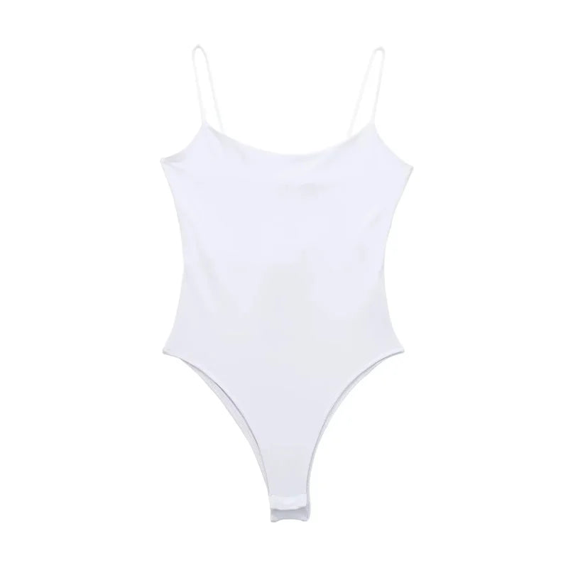 MUJER Tight  Backless Bodysuit