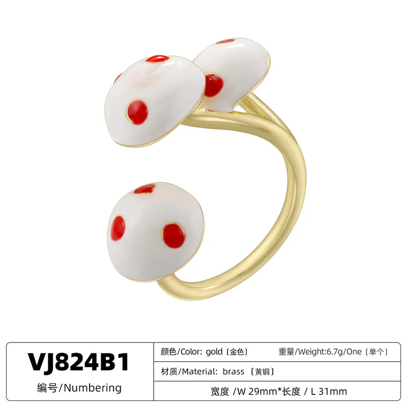 ZHUKOU  Mushroom shaped Ring