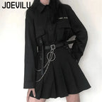 Gothic Pleated Y2k  Skirt