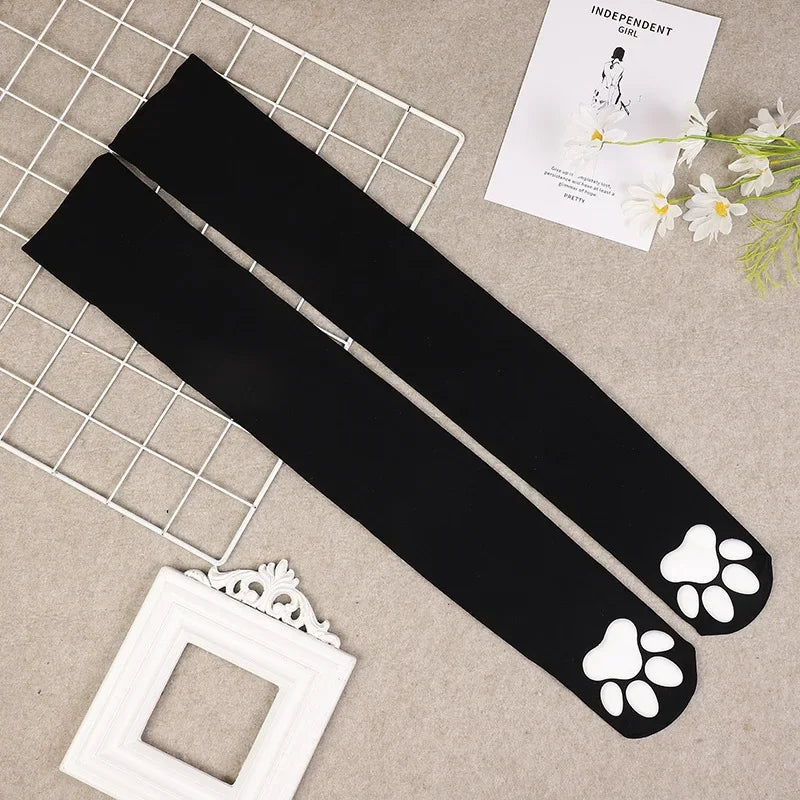 Cat Paw Thigh Highs