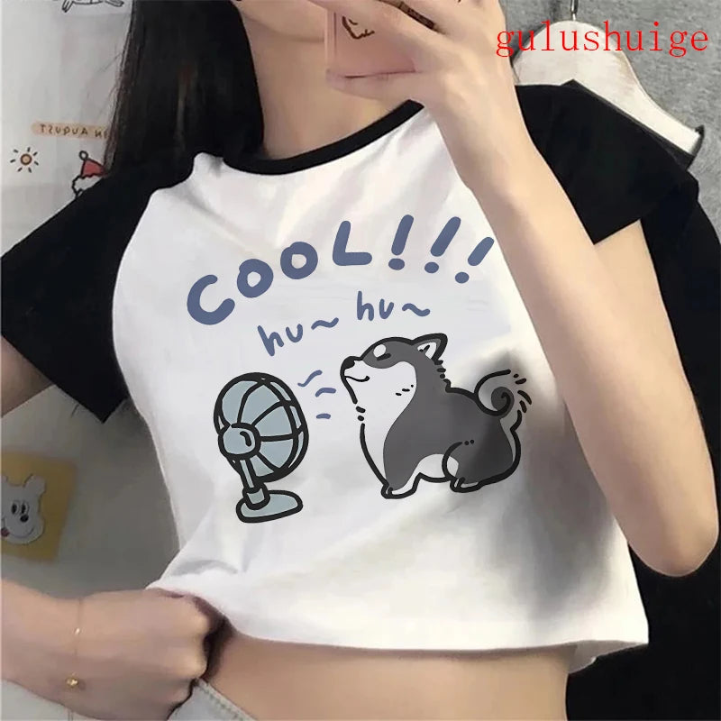 Funny Cat  Crop Top