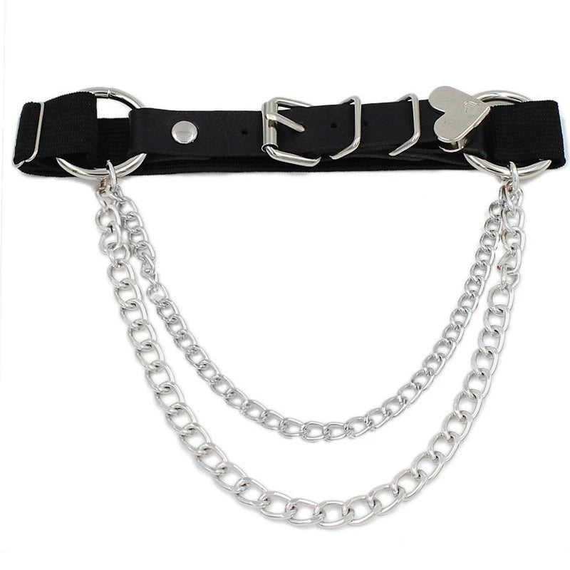 Chain Heart Shaped Thigh strap