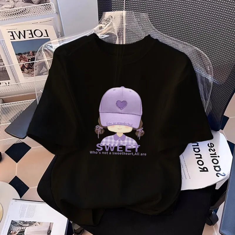 Cute Pure Cotton T-shirt