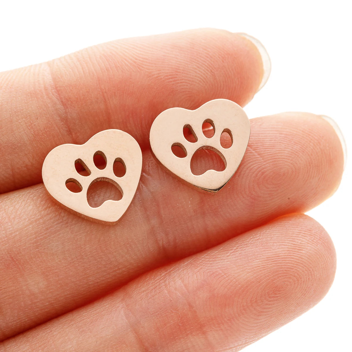 Cute Tiny Dog Paw  Earrings