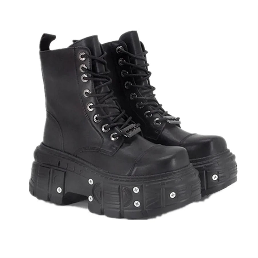 Punk Style  Lace-up H Shoes
