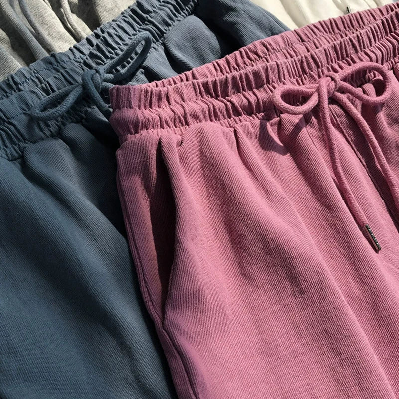 High waisted elastic sports shorts