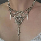 Y2k Gothic Cross Necklace